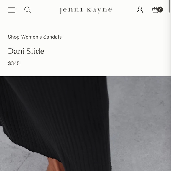 Jenni Kayne Women's Black Leather Dani Slide Size 36 - Picture 12 of 13